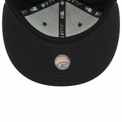 New York Yankees Wordmark Patch New Era 9FIFTY Snapback Cap Navy - Taass sale