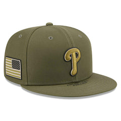 Philadelphia Phillies 2026 MLB Armed Forces Authentic 59FIFTY Fitted Cap Olive - Taass on sale