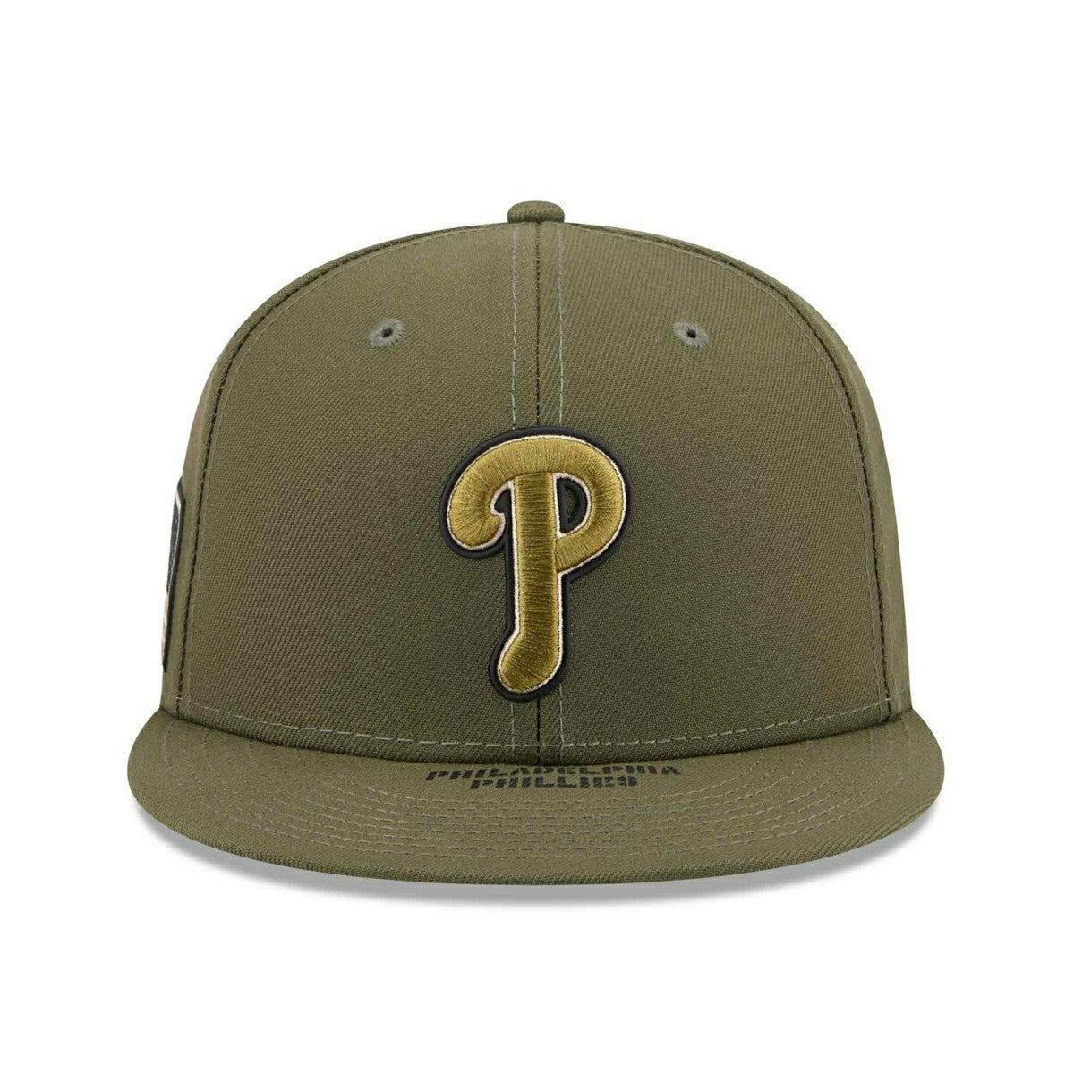 Philadelphia Phillies 2026 MLB Armed Forces Authentic 59FIFTY Fitted Cap Olive - Taass on sale