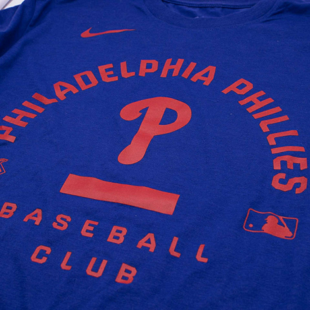 Philadelphia Phillies Early Work 2026 MLB Authentic Tri-Blend T-Shirt Blue - Taass for sale
