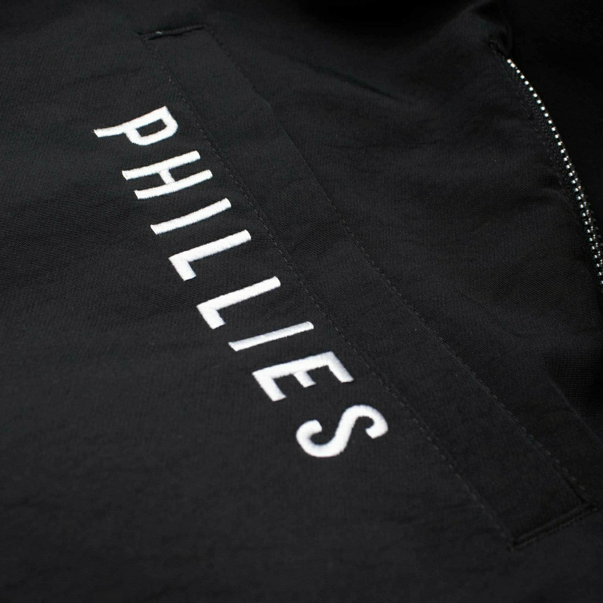 Philadelphia Phillies 2026 MLB Authentic Dugout Bomber Jacket Black - Taass Online