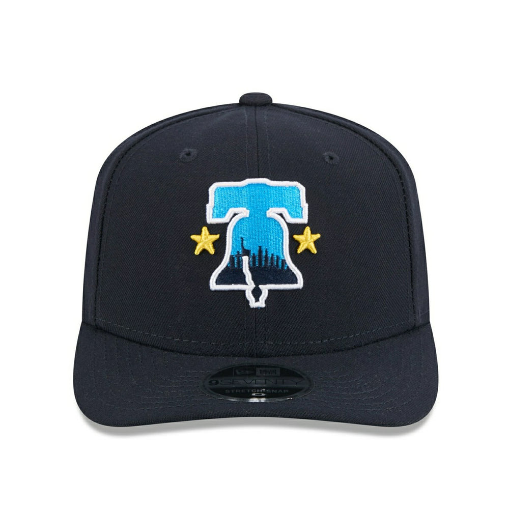 Philadelphia Phillies Official MLB City Connect Stretch-Snap 9SEVENTY Snapback Cap Navy - Taass discount