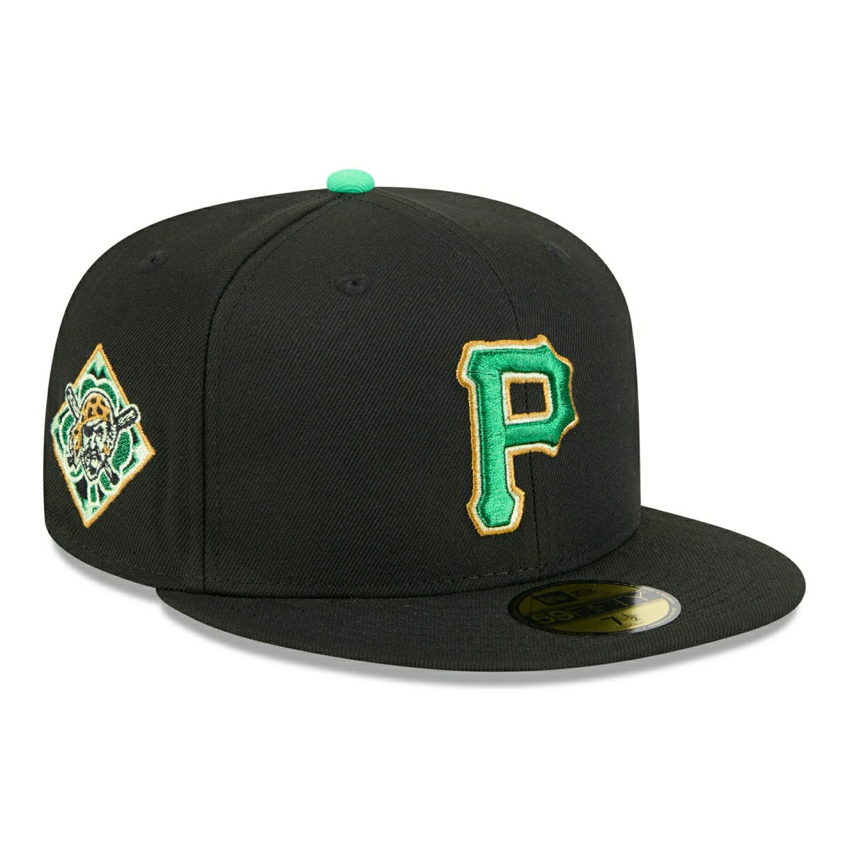 Pittsburgh Pirates 2026 St. Patrick's Day MLB Authentic 59FIFTY Cap Black - Taass discount