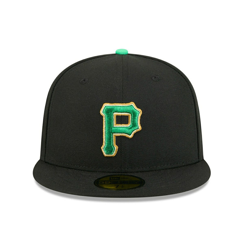 Pittsburgh Pirates 2026 St. Patrick's Day MLB Authentic 59FIFTY Cap Black - Taass discount
