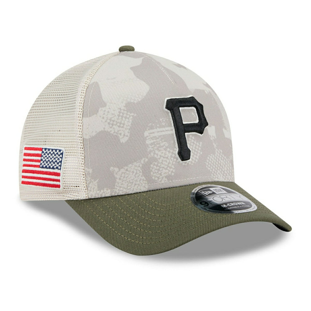 Pittsburgh Pirates 2025 MLB Armed Forces 9FORTY M-Crown A-Frame Snapback Cap - Taass Online