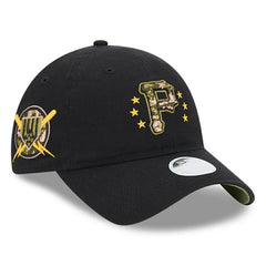 Pittsburgh Pirates 2024 MLB Armed Forces New Era Women's 9TWENTY Cap Black - Taass sale