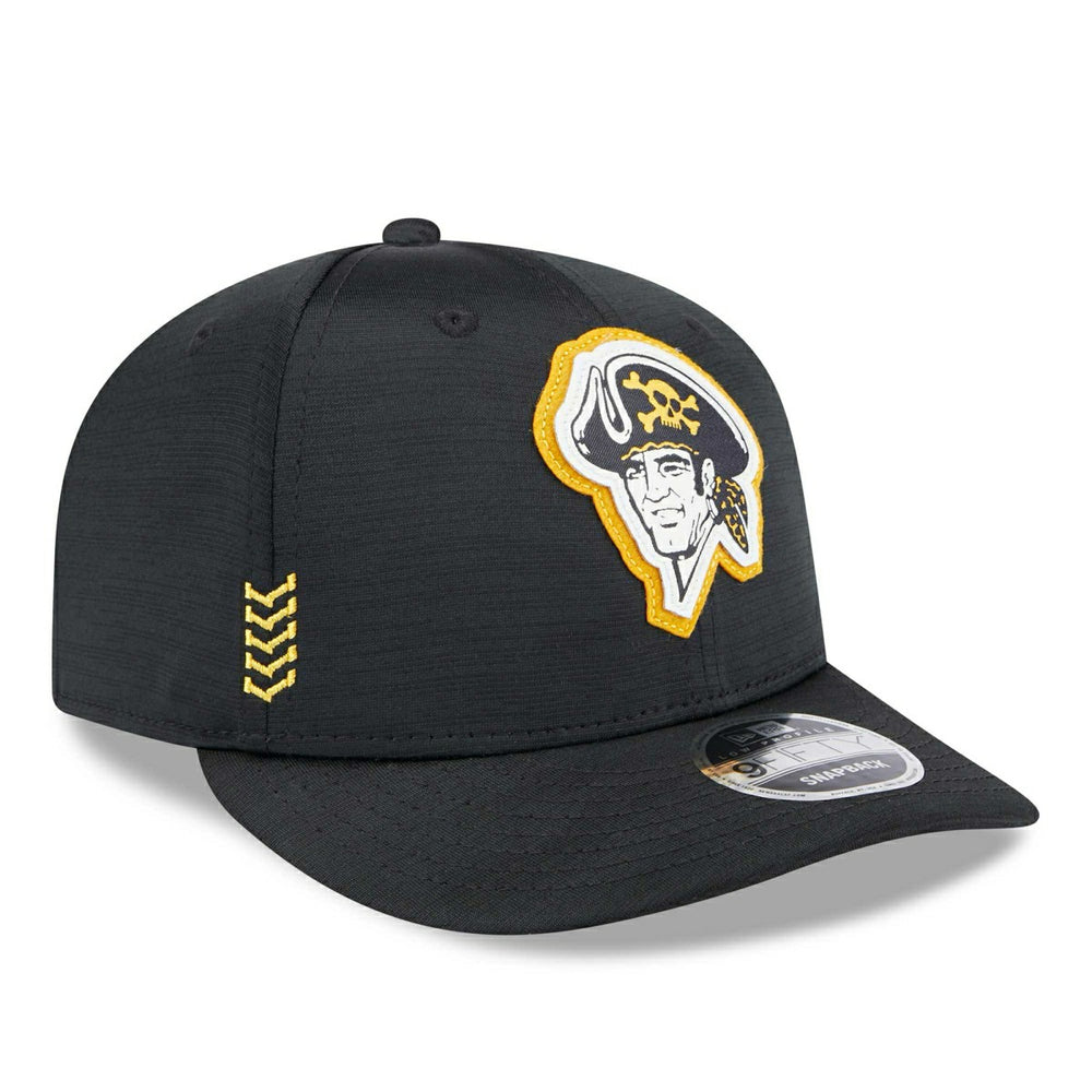 Pittsburgh Pirates 2024 MLB Clubhouse New Era Low Profile 9FIFTY Snapback Cap Black - Taass Online