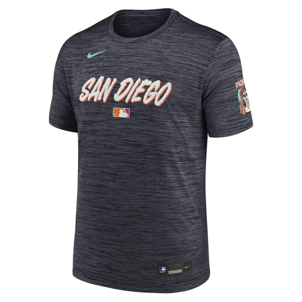 San Diego Padres City Connect 2026 MLB Authentic Velocity T-Shirt Navy - Taass sale