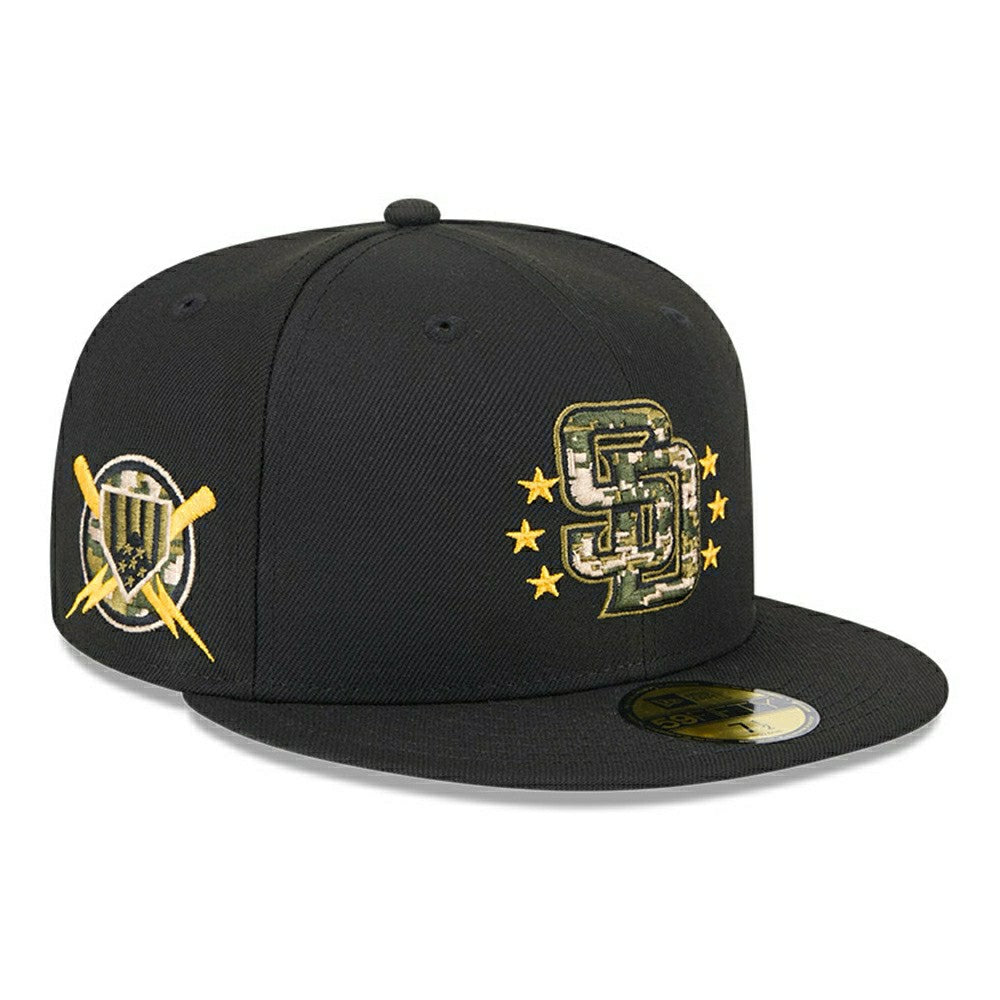 San Diego Padres 2024 MLB Authentic Armed Forces New Era 59FIFTY Fitted Cap - Taass Online