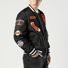 San Francisco Giants Alpha Industries MA-1 MLB Bomber Jacket Black - Taass outlet