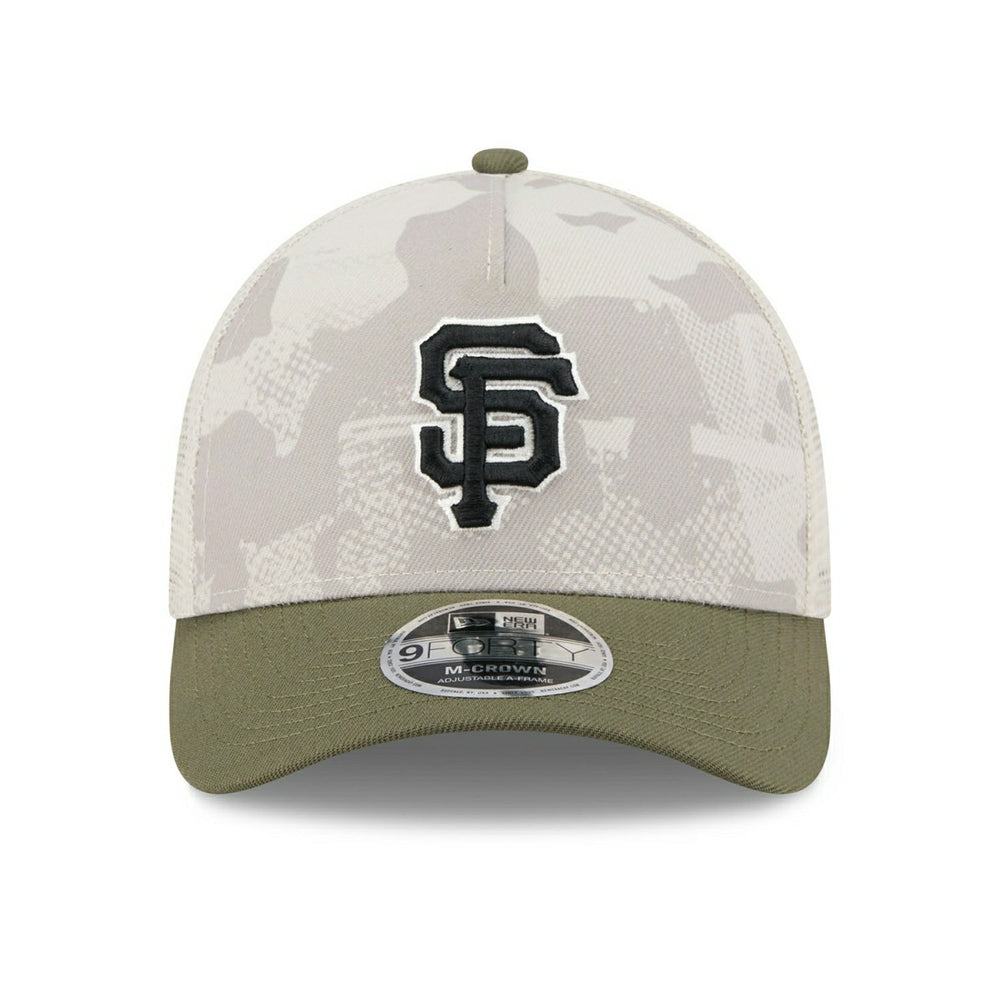 San Francisco Giants 2025 MLB Armed Forces 9FORTY M-Crown A-Frame Snapback Cap - Taass on sale
