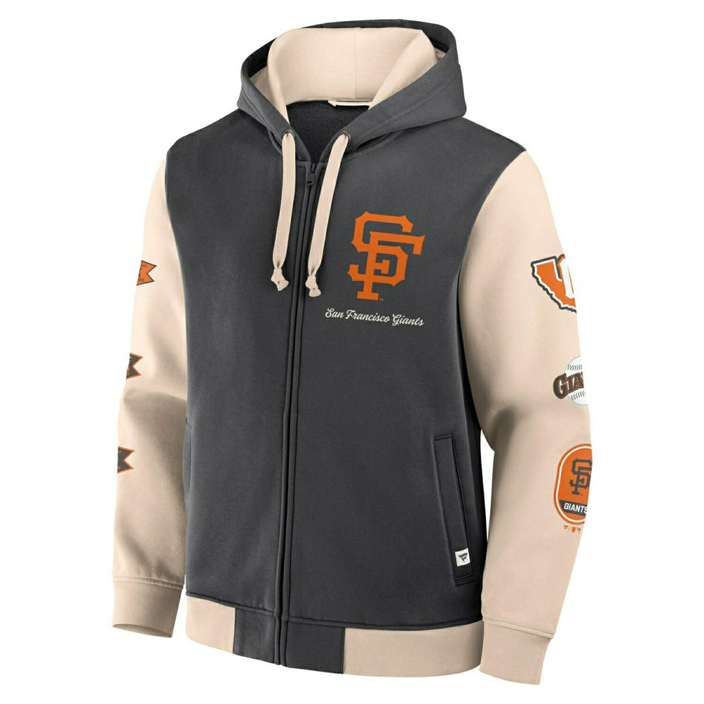 San Francisco Giants Run It Down Retro MLB Full-Zip Hoodie - Taass US