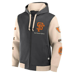 San Francisco Giants Run It Down Retro MLB Full-Zip Hoodie - Taass US