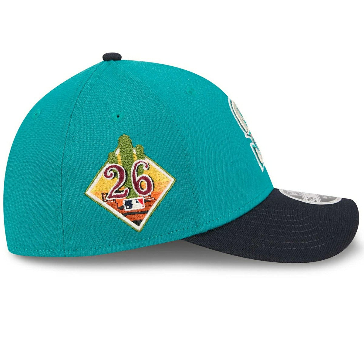 Seattle Mariners 2026 MLB Spring Training 39THIRTY M-Crown Flex Cap Teal - Taass sale