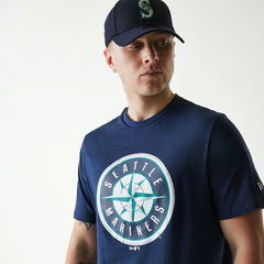Seattle Mariners Team Logo New Era MLB T-Shirt Navy - Taass outlet