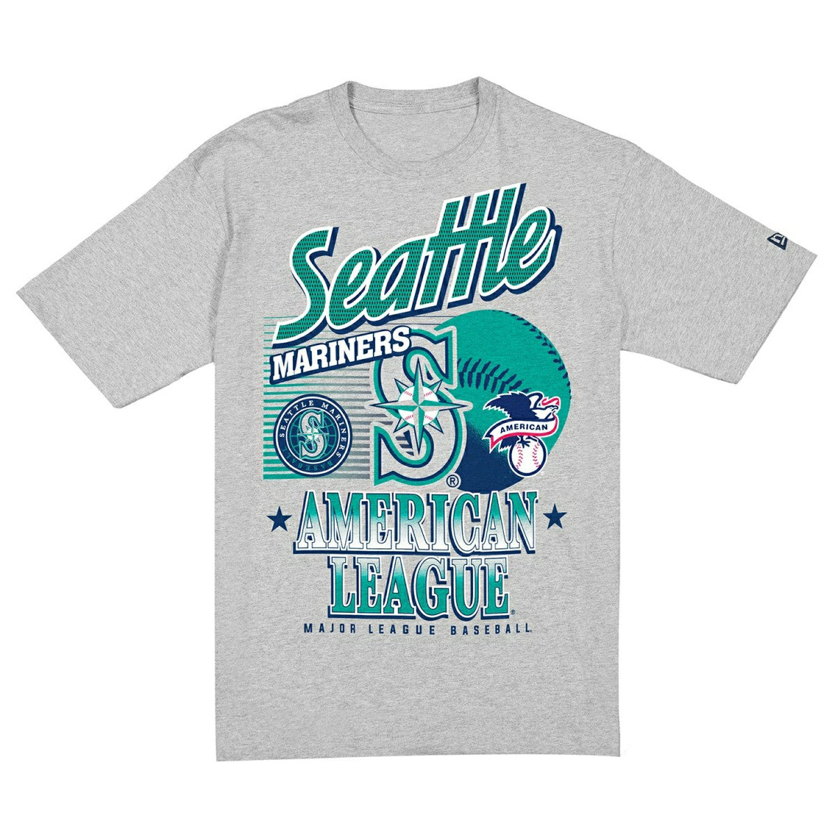 Seattle Mariners Sport Classics Oversized MLB T-Shirt Gray - Taass discount
