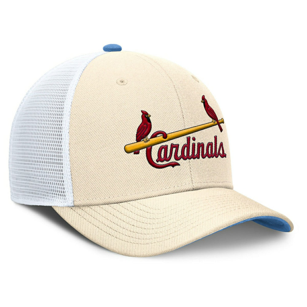 St. Louis Cardinals Cooperstown Rise Dri-FIT Trucker MLB Cap Natural - Taass on sale