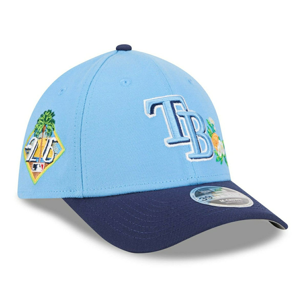 Tampa Bay Rays 2026 MLB Spring Training 39THIRTY M-Crown Flex Cap Blue - Taass on sale