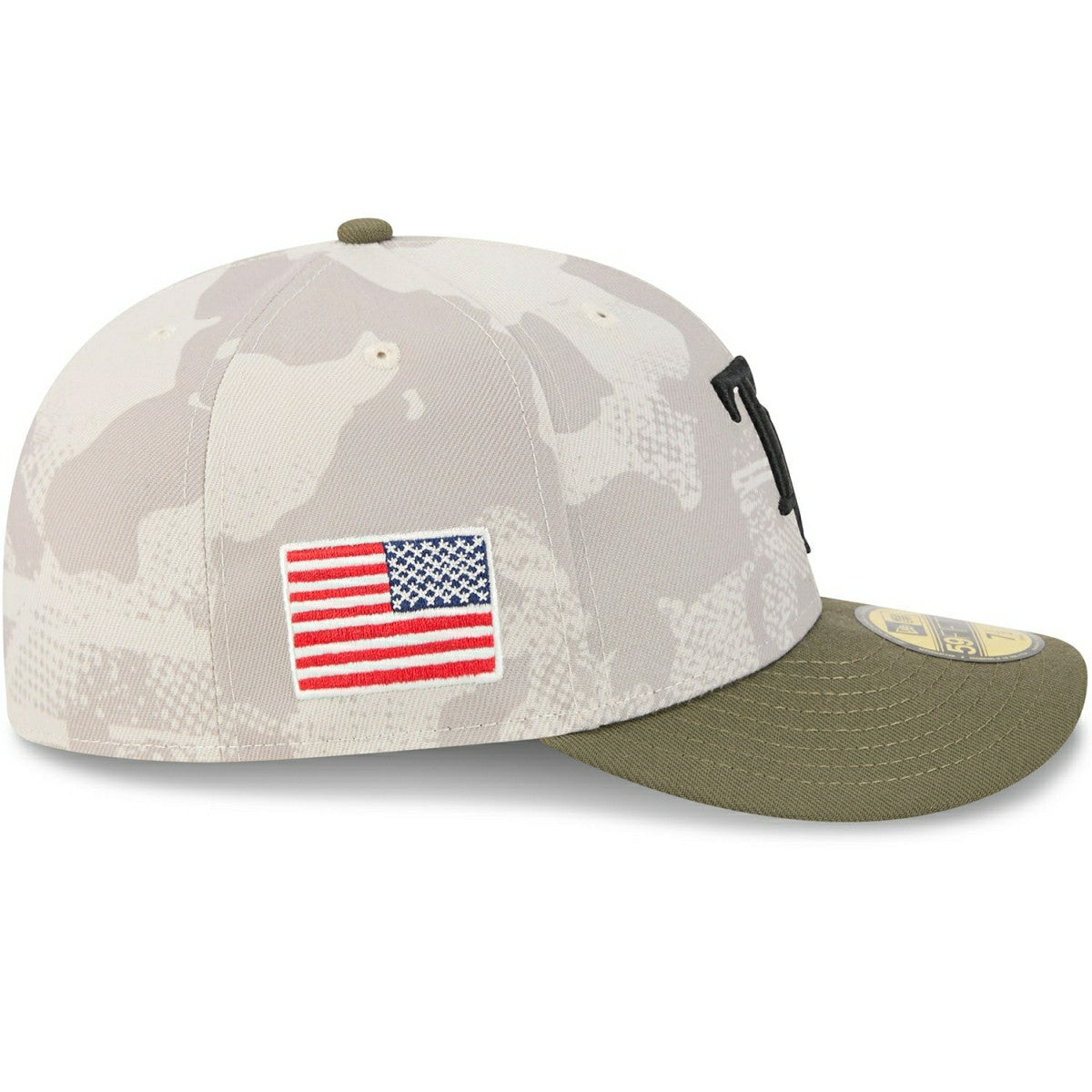 Tampa Bay Rays 2025 MLB Authentic Armed Forces Pre-Curved 59FIFTY Fitted Cap - Taass US