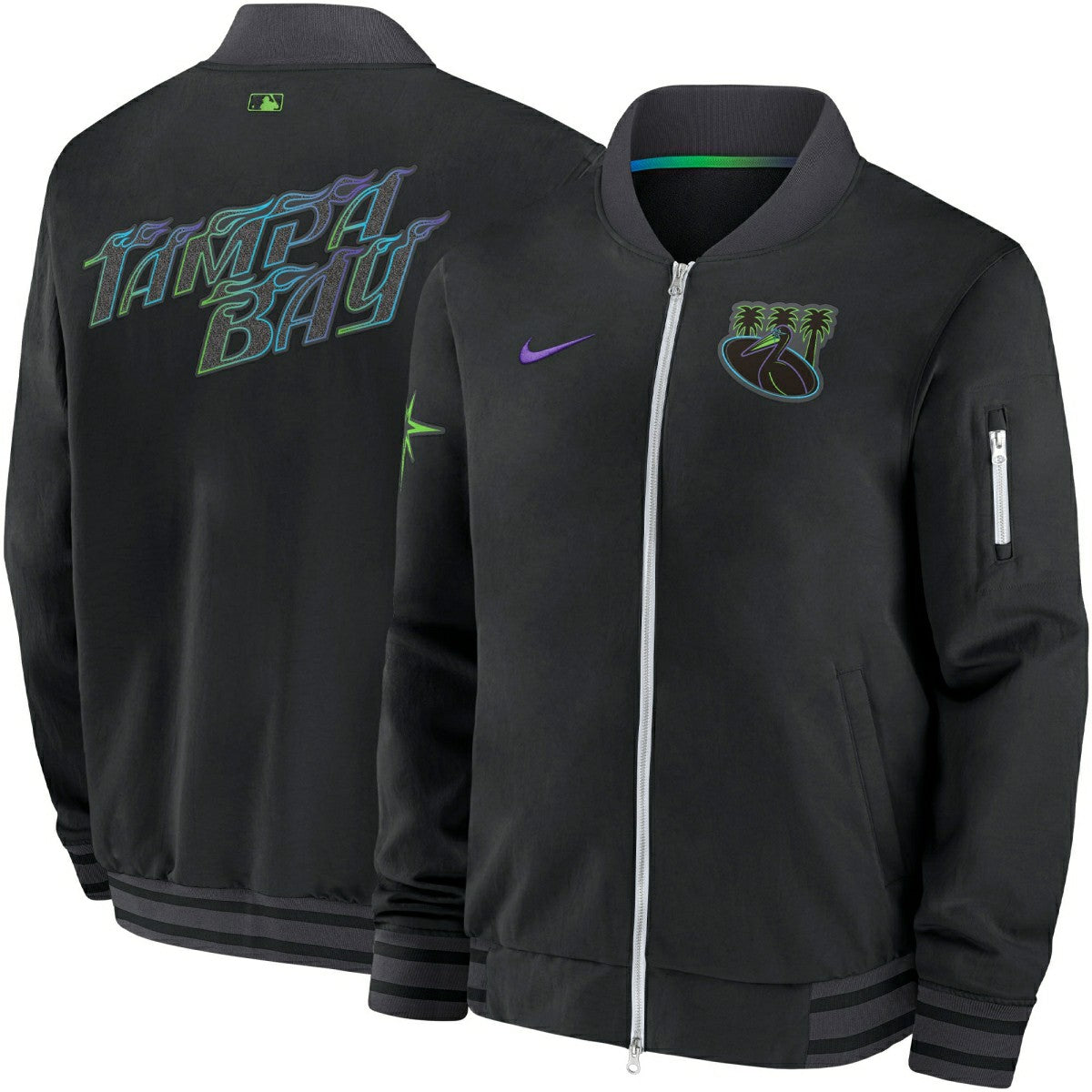 Tampa Bay Rays 2024 City Connect MLB Authentic Nike Bomber Jacket - Taass outlet