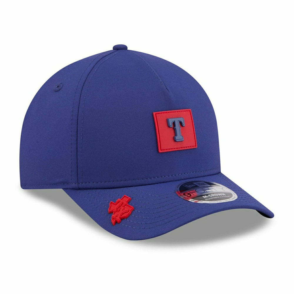 Texas Rangers 2026 MLB Clubhouse 9FORTY M-Crown A-Frame Snapback Cap - Taass for sale