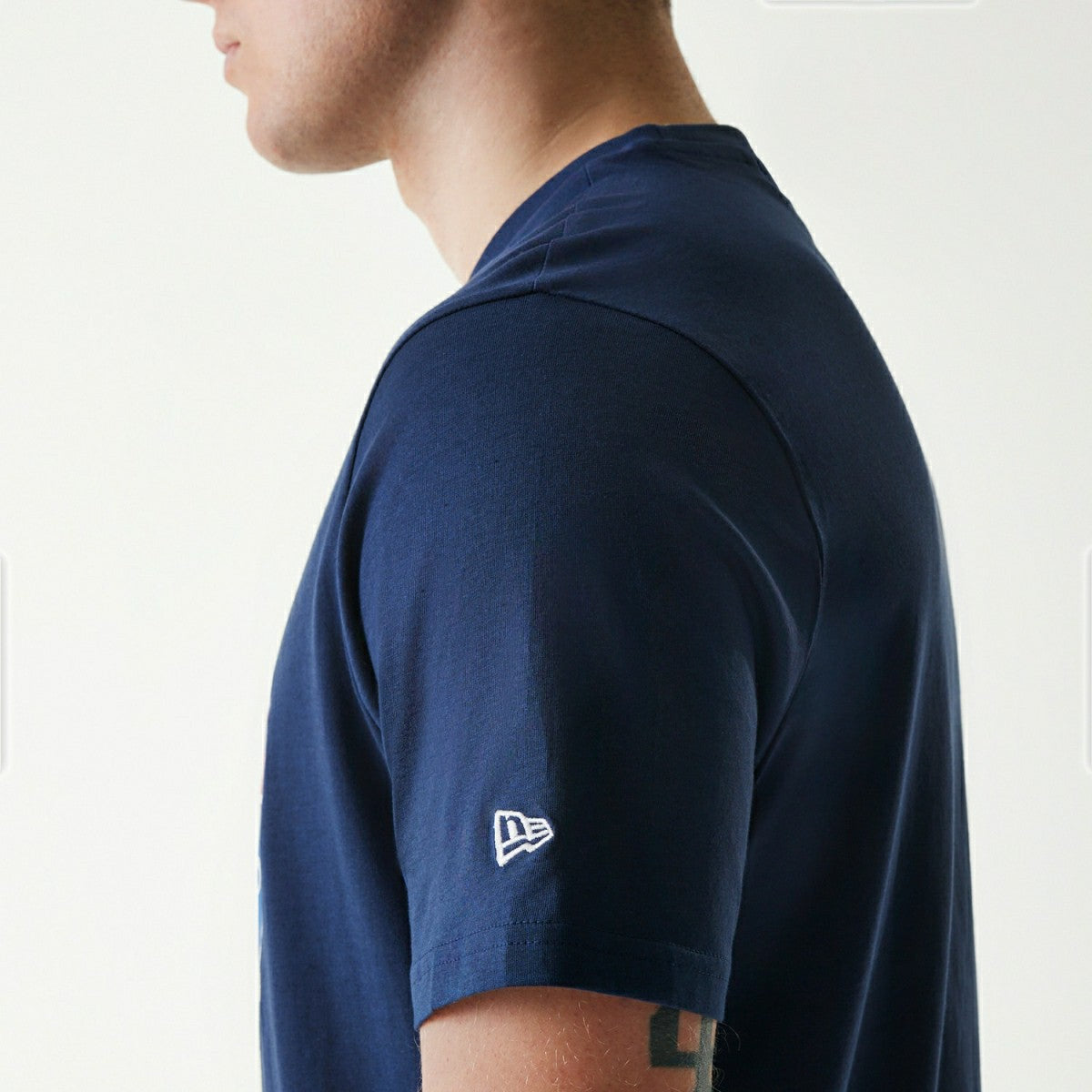 Texas Rangers Team Logo New Era MLB T-Shirt Navy - Taass US