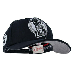 Boston Celtics Monochrome Classic Red Stretch-Snap NBA Cap Black - Taass US