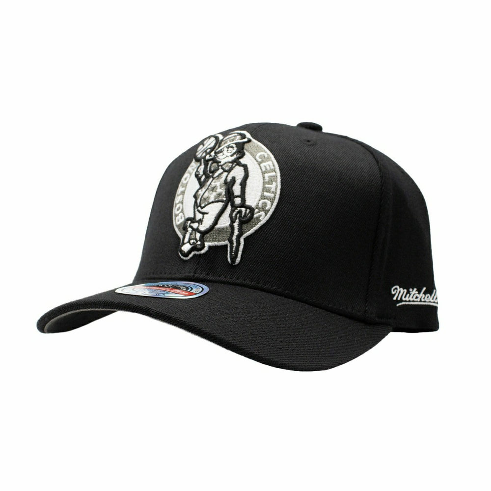 Boston Celtics Monochrome Classic Red Stretch-Snap NBA Cap Black - Taass US