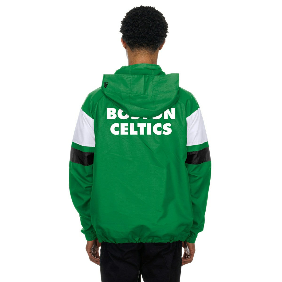 Boston Celtics NBA Quarter Zip Windbreaker Jacket Grün - Taass Online