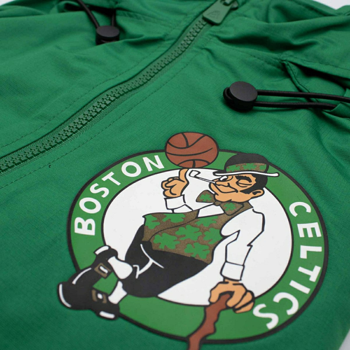 Boston Celtics NBA Quarter Zip Windbreaker Jacket Grün - Taass Online