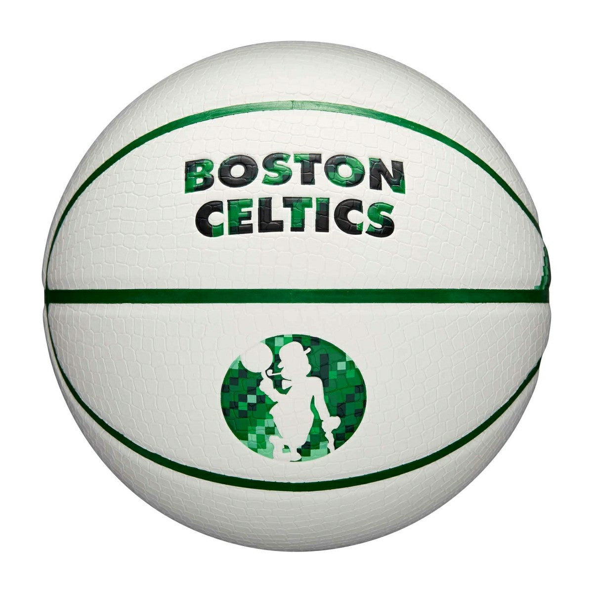Boston Celtics Pixel NBA Basketball White (Size 7) - Taass discount