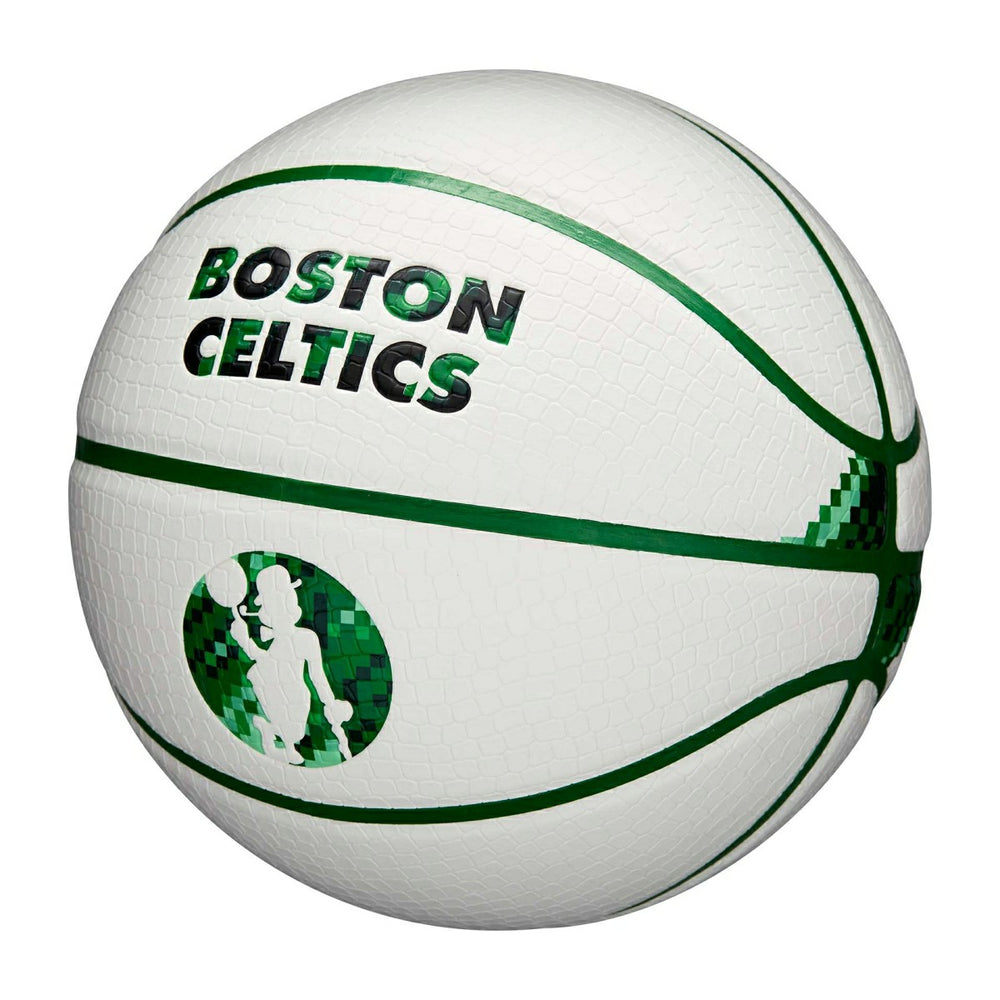 Boston Celtics Pixel NBA Basketball White (Size 7) - Taass discount