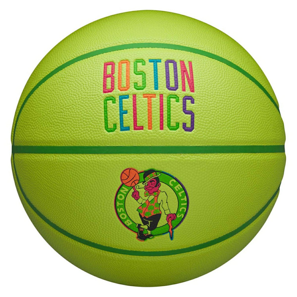 Boston Celtics Neon Pop NBA Basketball (Size 7) - Taass US
