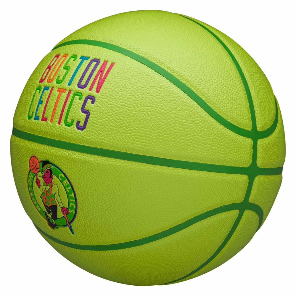 Boston Celtics Neon Pop NBA Basketball (Size 7) - Taass US