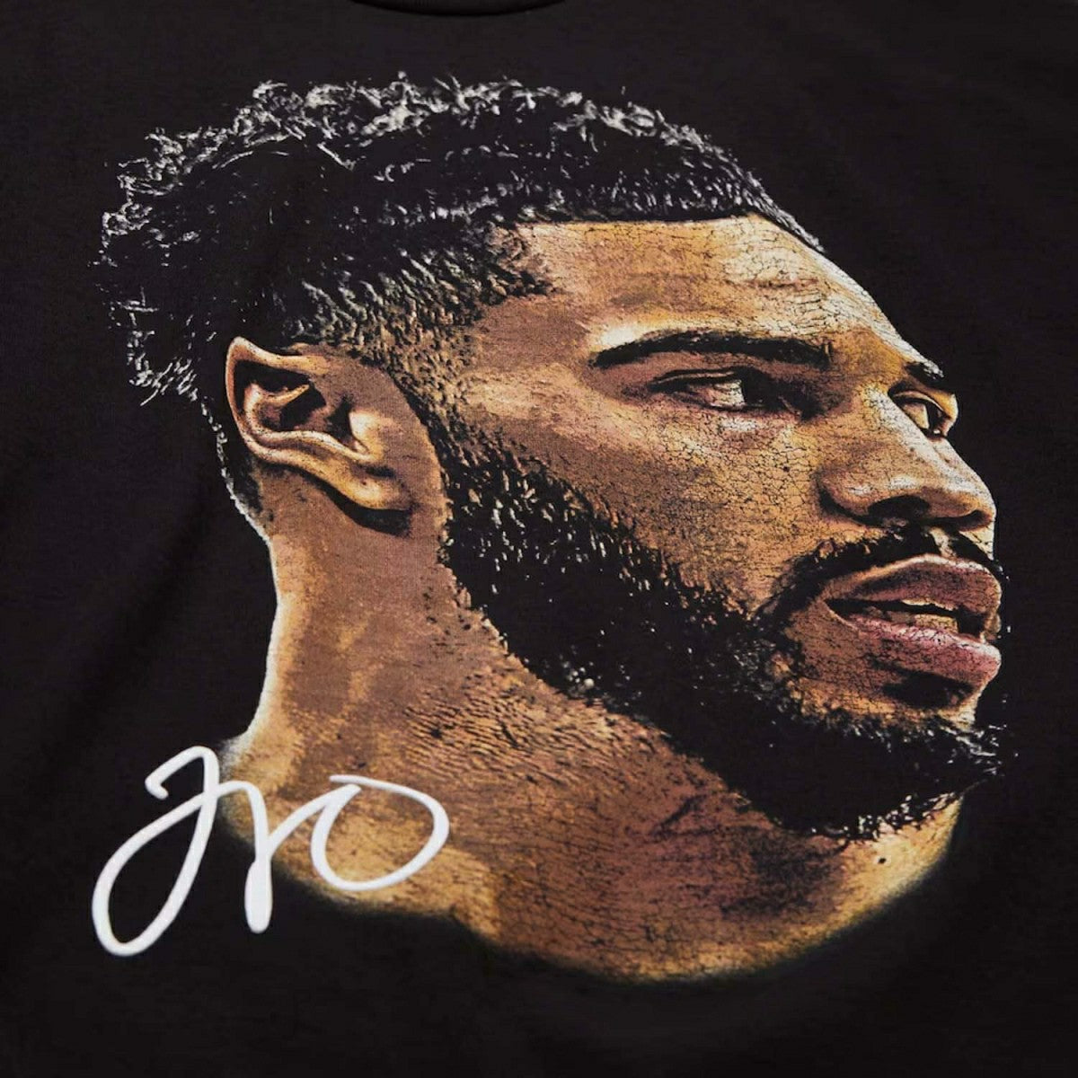 Jayson Tatum Mitchell & Ness Real Big Face NBA Tee Black - Taass Online