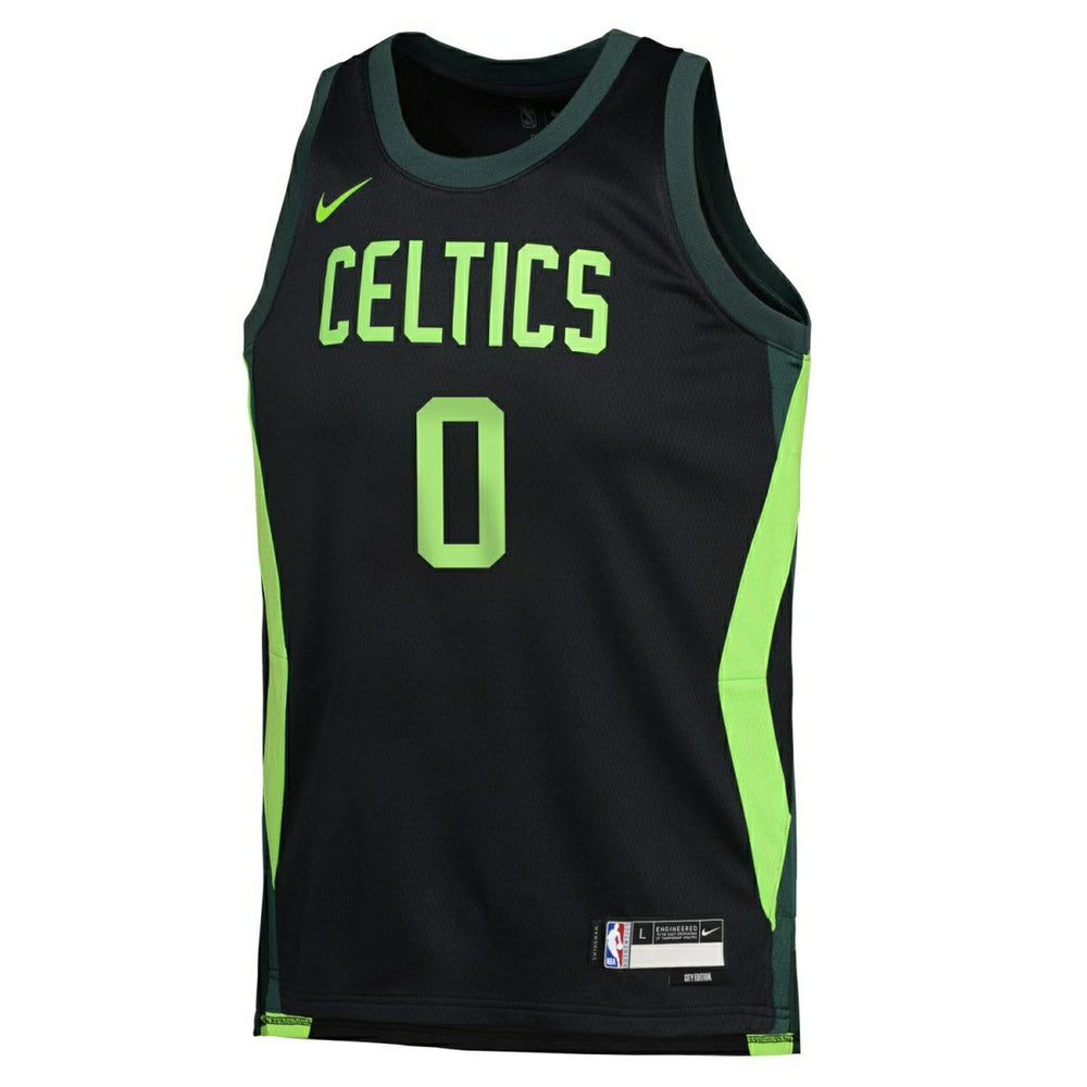 Jayson Tatum #0 Boston Celtics 2024-25 City Edition Nike Swingman NBA Jersey (YOUTH) - Taass US