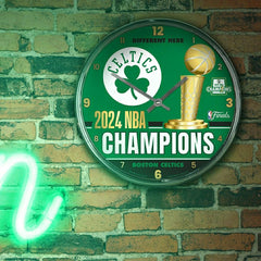 Boston Celtics 2024 NBA Champions WinCraft Chrome Wall Clock - Taass US