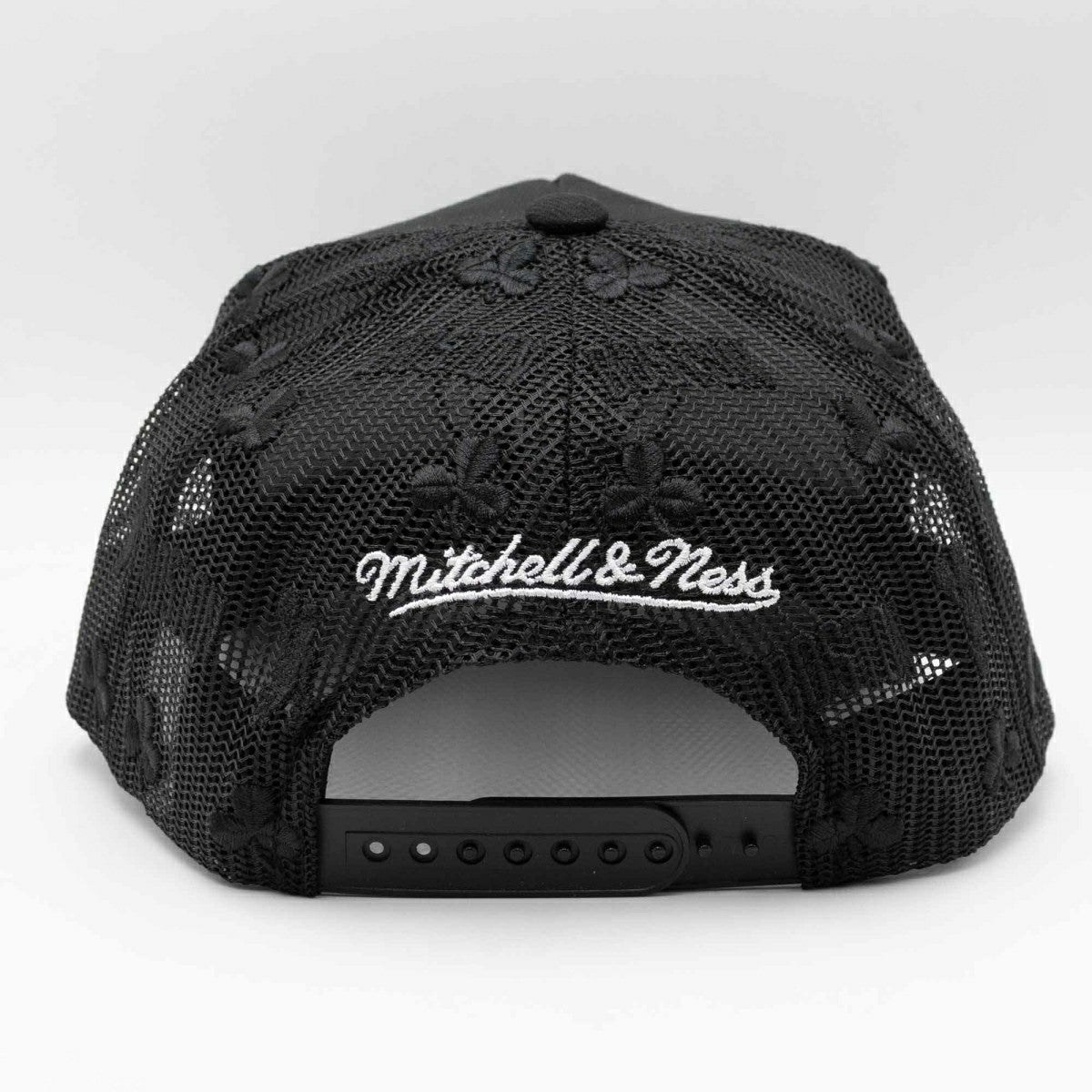 Boston Celtics Mitchell & Ness Monogram NBA Trucker Cap Black - Taass Online