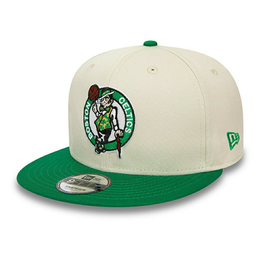 Boston Celtics NBA Logo New Era 9FIFTY Snapback Cap Stone - Taass US