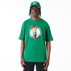 Boston Celtics Mesh Panel New Era Oversized NBA T-Shirt - Taass for sale