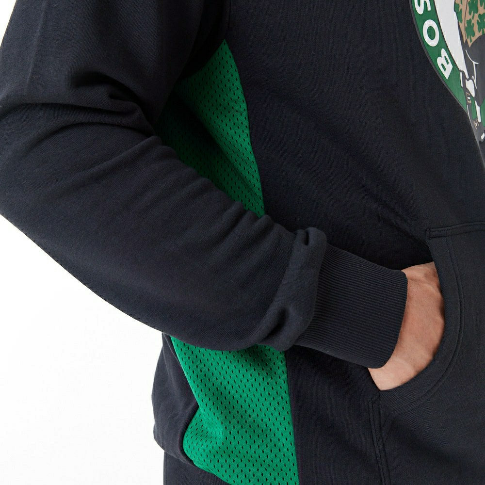 Boston Celtics Mesh Panel New Era Oversized NBA Hoodie - Taass Online