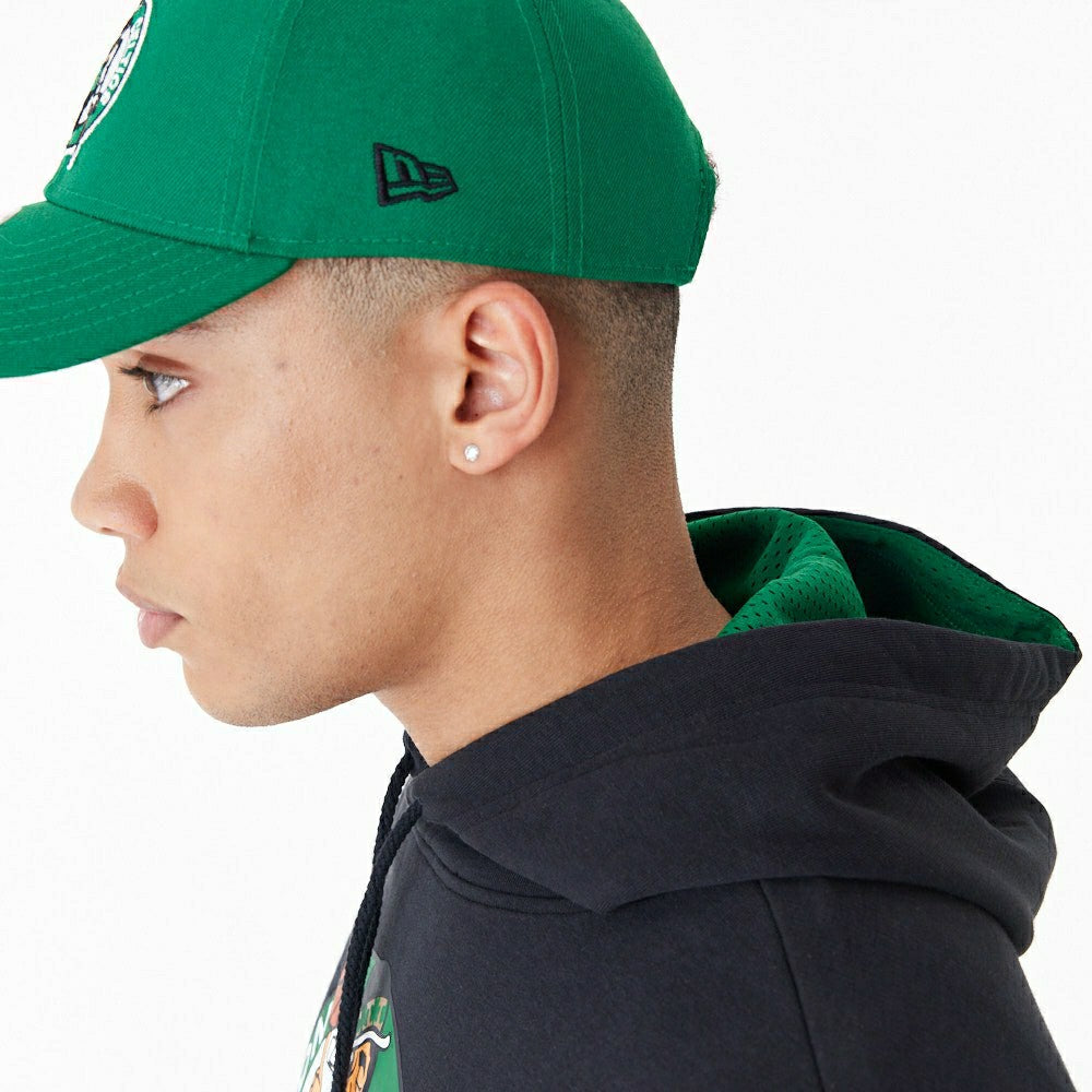 Boston Celtics Mesh Panel New Era Oversized NBA Hoodie - Taass Online