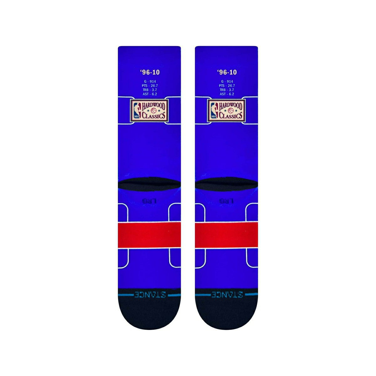 Allen Iverson Philadelphia 76ers Big Head Stance Crew Socks - Taass outlet