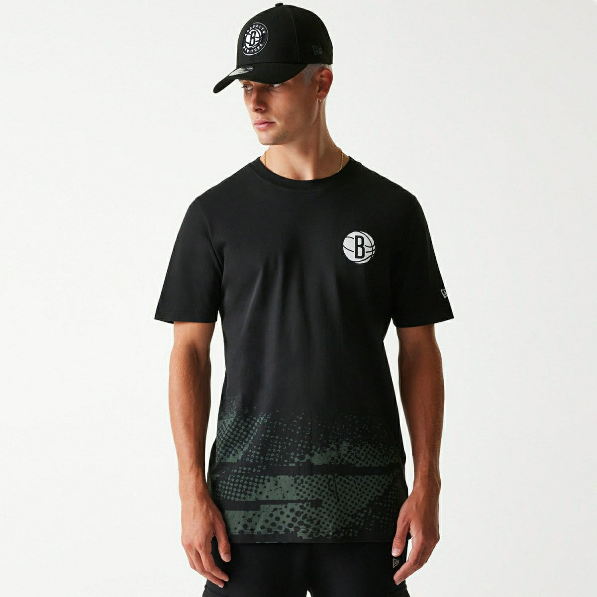 Brooklyn Nets 2024 NBA Tip-Off New Era T-Shirt Black - Taass Online