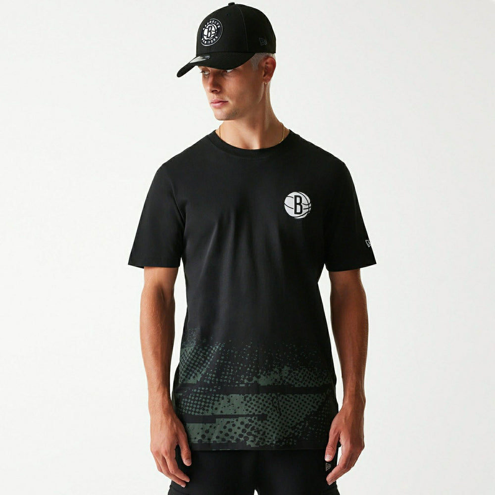 Brooklyn Nets 2024 NBA Tip-Off New Era T-Shirt Black - Taass Online