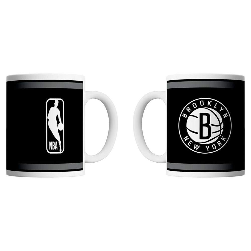 Brooklyn Nets Logo & Shield NBA Mug (330 ml) - Taass sale