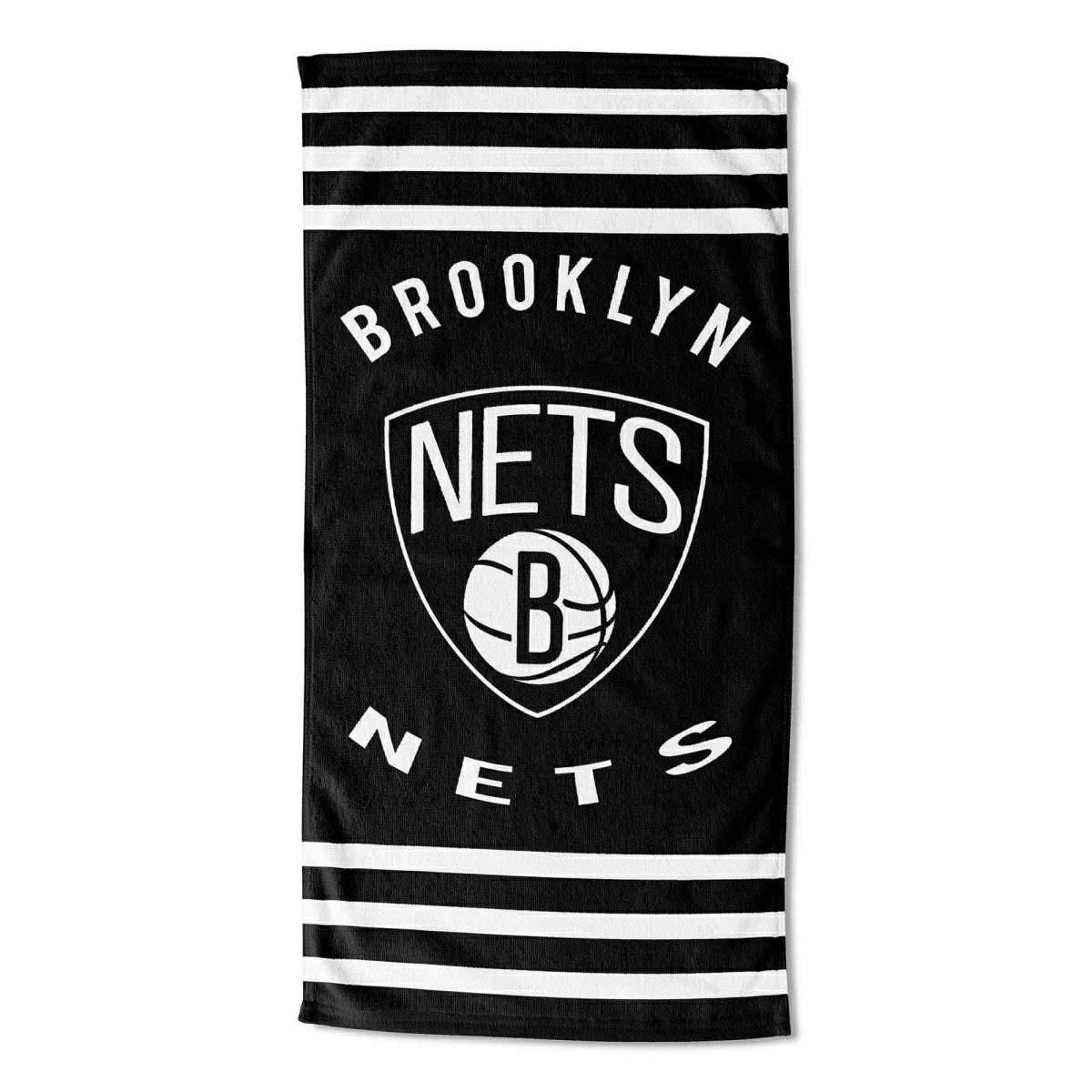 Brooklyn Nets Stripes NBA Beach Towel - Taass for sale