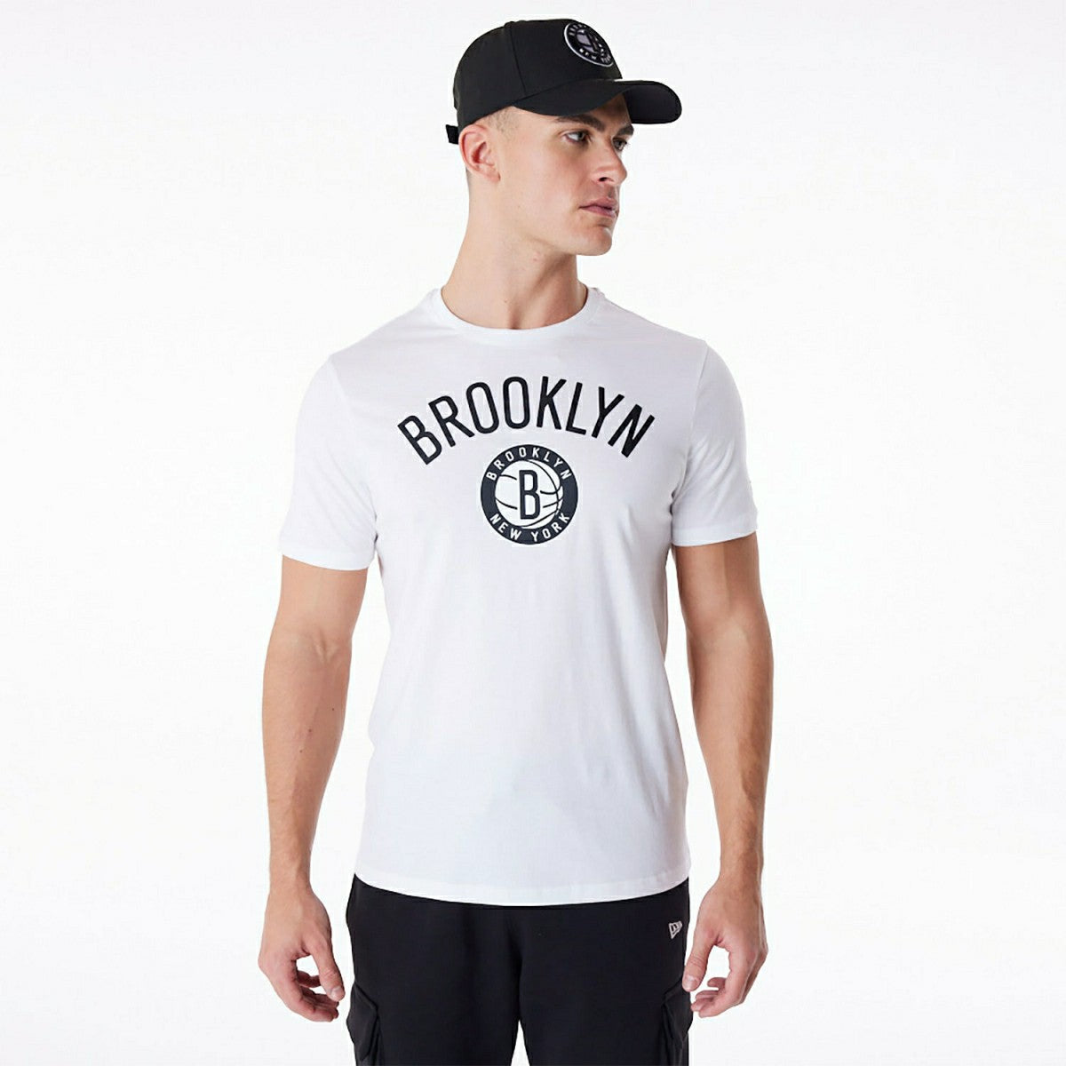 Brooklyn Nets Team Logo New Era NBA T-Shirt White - Taass US