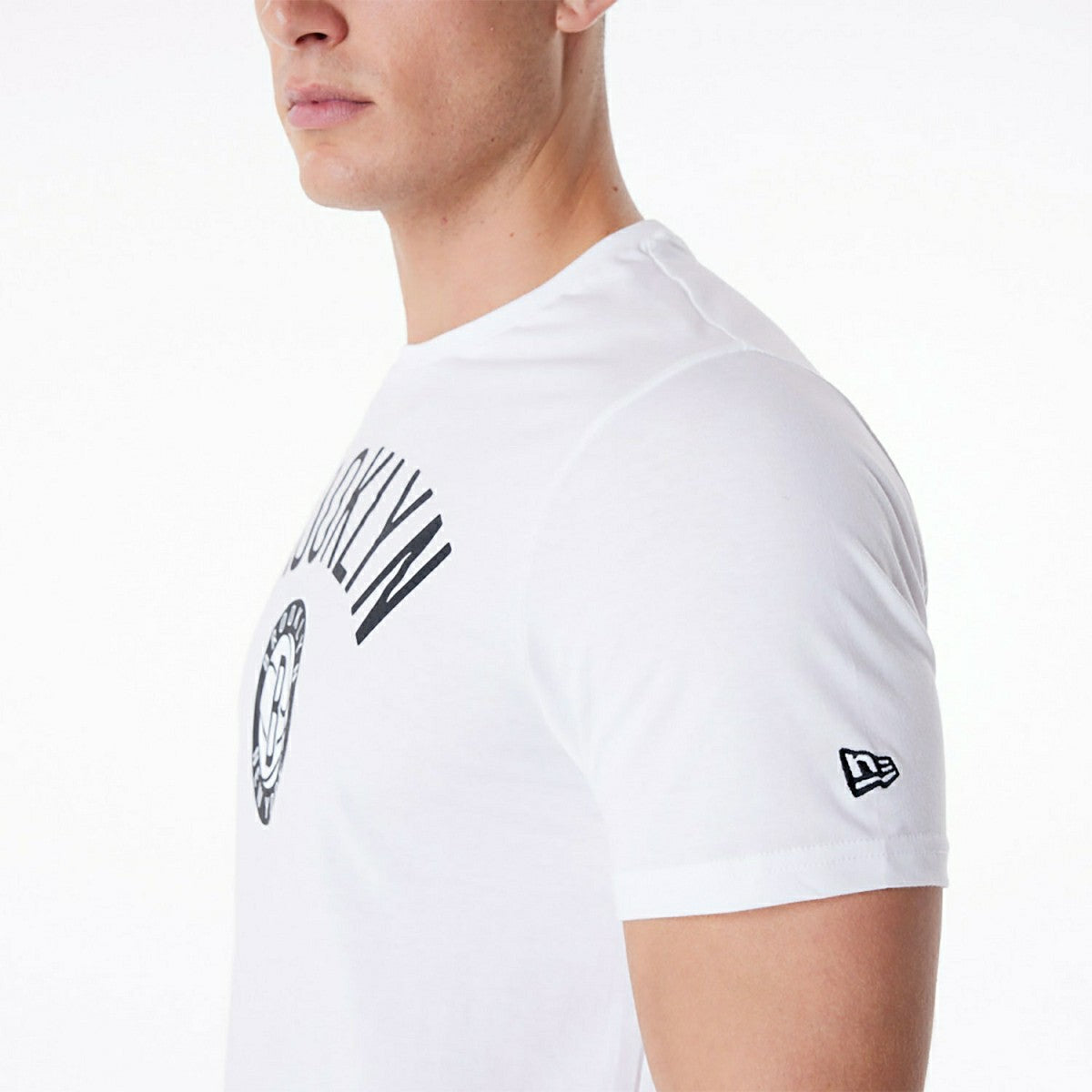 Brooklyn Nets Team Logo New Era NBA T-Shirt White - Taass US