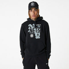 Brooklyn Nets Team Graphic New Era NBA Hoodie Black - Taass for sale